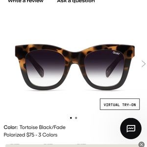 NWB QUAY AFTER PARTY TORTOISE SUNGLASSES